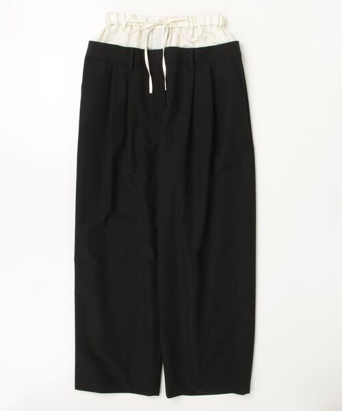 CLANE（クラネ）の「W WAIST WIDE SLACKS 10110-7093（スラックス・レディース・ピンク/ベージュ/ブラック・1/0）」の2枚目の写真