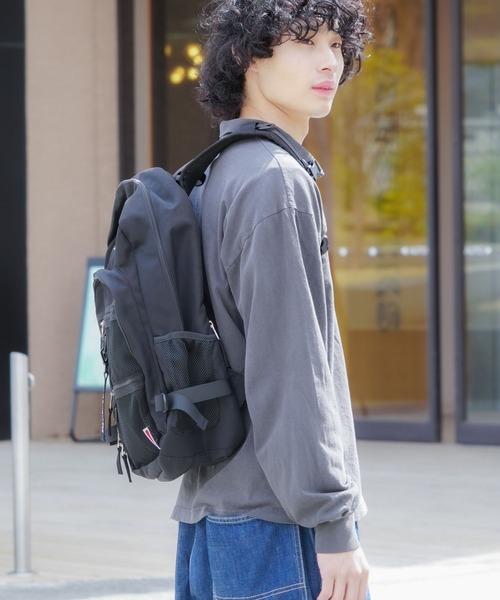 BEN DAVIS(ベンデイビス)の「【BEN DAVIS/ベンデイビス】【15インチPC・A4収納◎】防水リュック 30L大容量 シンプル1ルーム構造 7ポケット 通学・通勤・旅(バックパック/リュック・メンズ・レッド/ブルー/ブラック・FREE)」の22枚目の写真
