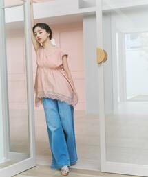 PROPORTION BODY DRESSING | 【加藤栞さん着用】＜ａ＞ハイウエストタックバギーパンツ / 1216139404(その他パンツ)