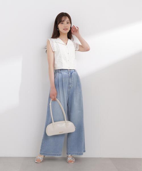 PROPORTION BODY DRESSING(プロポーションボディドレッシング)の「【加藤栞さん着用】<a>ハイウエストタックバギーパンツ / 1216139404(その他パンツ・レディース・ブルー系その他/ブルー・MEDIUM/P/S/PSS/SMALL)」の15枚目の写真