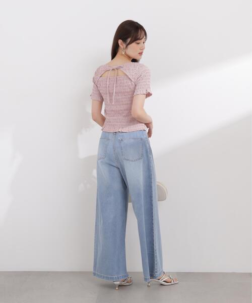 PROPORTION BODY DRESSING(プロポーションボディドレッシング)の「【加藤栞さん着用】<a>ハイウエストタックバギーパンツ / 1216139404(その他パンツ・レディース・ブルー系その他/ブルー・MEDIUM/P/S/PSS/SMALL)」の16枚目の写真
