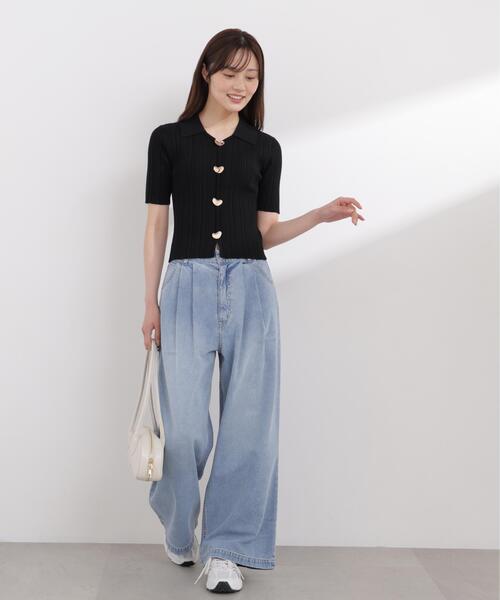 PROPORTION BODY DRESSING(プロポーションボディドレッシング)の「【加藤栞さん着用】<a>ハイウエストタックバギーパンツ / 1216139404(その他パンツ・レディース・ブルー系その他/ブルー・MEDIUM/P/S/PSS/SMALL)」の17枚目の写真