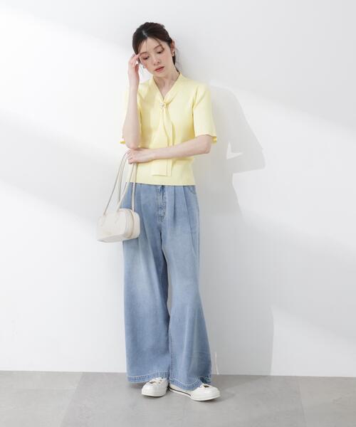 PROPORTION BODY DRESSING(プロポーションボディドレッシング)の「【加藤栞さん着用】<a>ハイウエストタックバギーパンツ / 1216139404(その他パンツ・レディース・ブルー系その他/ブルー・MEDIUM/P/S/PSS/SMALL)」の18枚目の写真