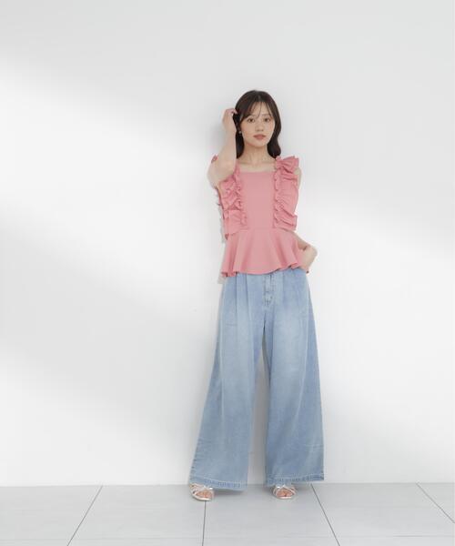PROPORTION BODY DRESSING(プロポーションボディドレッシング)の「【加藤栞さん着用】<a>ハイウエストタックバギーパンツ / 1216139404(その他パンツ・レディース・ブルー系その他/ブルー・MEDIUM/P/S/PSS/SMALL)」の20枚目の写真