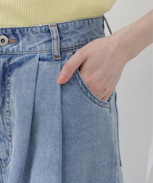 PROPORTION BODY DRESSING(プロポーションボディドレッシング)の「【加藤栞さん着用】<a>ハイウエストタックバギーパンツ / 1216139404(その他パンツ・レディース・ブルー系その他/ブルー・MEDIUM/P/S/PSS/SMALL)」の17枚目の写真