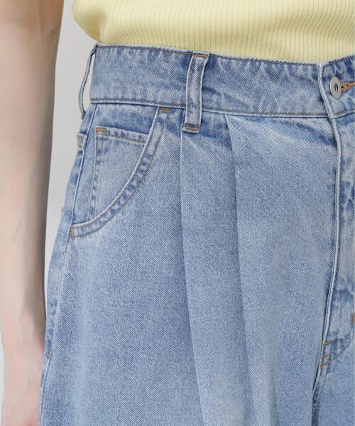 PROPORTION BODY DRESSING(プロポーションボディドレッシング)の「【加藤栞さん着用】<a>ハイウエストタックバギーパンツ / 1216139404(その他パンツ・レディース・ブルー系その他/ブルー・MEDIUM/P/S/PSS/SMALL)」の3枚目の写真