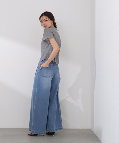 PROPORTION BODY DRESSING(プロポーションボディドレッシング)の「【加藤栞さん着用】<a>ハイウエストタックバギーパンツ / 1216139404(その他パンツ・レディース・ブルー系その他/ブルー・MEDIUM/P/S/PSS/SMALL)」の10枚目の写真