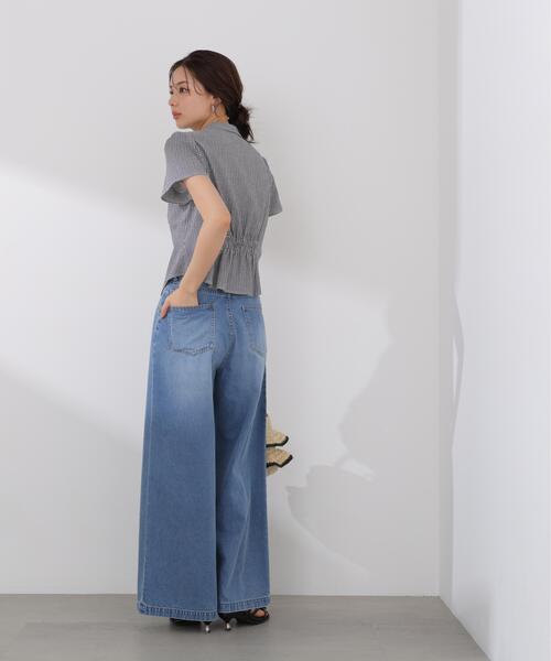 PROPORTION BODY DRESSING(プロポーションボディドレッシング)の「【加藤栞さん着用】<a>ハイウエストタックバギーパンツ / 1216139404(その他パンツ・レディース・ブルー系その他/ブルー・MEDIUM/P/S/PSS/SMALL)」の11枚目の写真