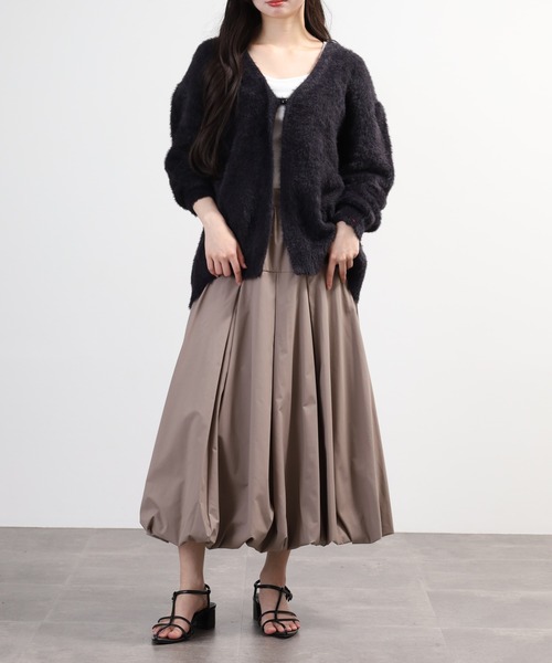 EGLANTINE(エグランティーヌ)の「EGLANTINE バルーンスカート(スカート・レディース・ベージュ/モカ/ブラック・40)」の17枚目の写真
