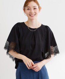 Reflect | 【UVカット/接触冷感】レーススリーブジャージカットソー(Tシャツ/カットソー)