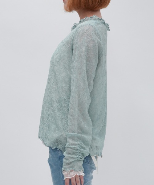 axes femme(アクシーズファム)の「リバーシブルレースPO(Tシャツ/カットソー・レディース・ブラック/ホワイト/ミント・FREE)」の5枚目の写真