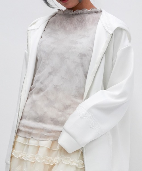 axes femme(アクシーズファム)の「リバーシブルレースPO(Tシャツ/カットソー・レディース・ブラック/ホワイト/ミント・FREE)」の12枚目の写真