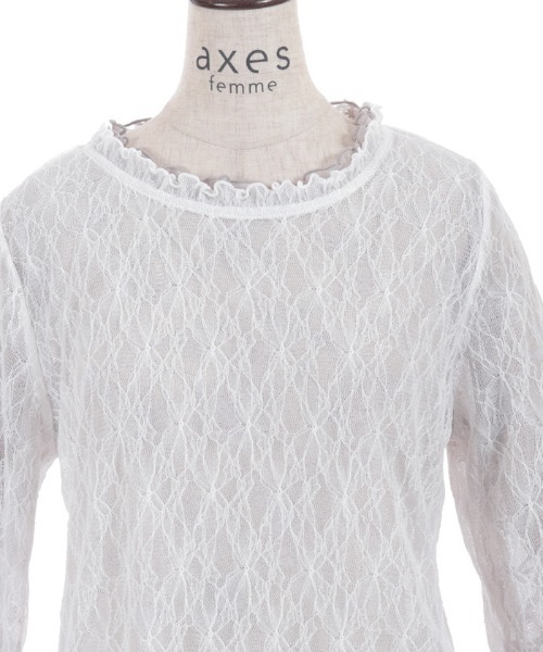 axes femme(アクシーズファム)の「リバーシブルレースPO(Tシャツ/カットソー・レディース・ブラック/ホワイト/ミント・FREE)」の17枚目の写真