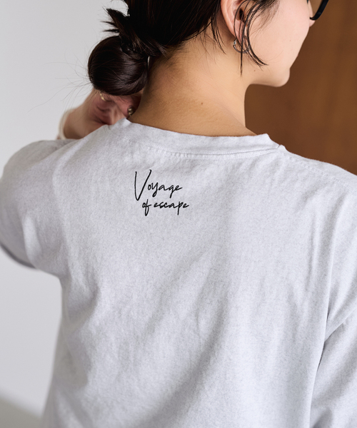 FRAMeWORK（フレームワーク）の「PHOTO T-SHIRT（Tシャツ/カットソー・レディース・ホワイト/ライトグレー・FREE）」の11枚目の写真