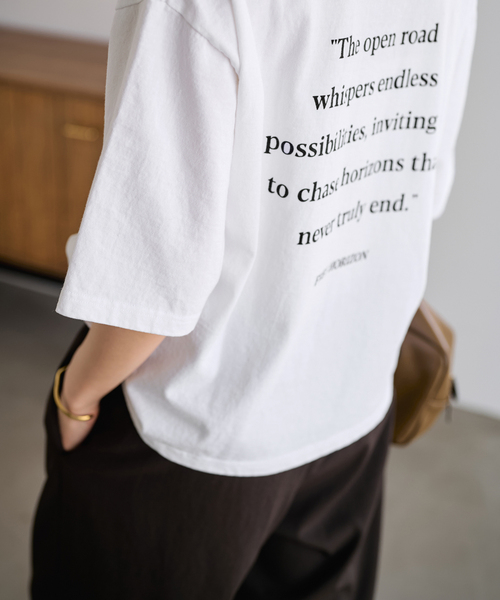 FRAMeWORK（フレームワーク）の「PHOTO T-SHIRT（Tシャツ/カットソー・レディース・ホワイト/ライトグレー・FREE）」の20枚目の写真