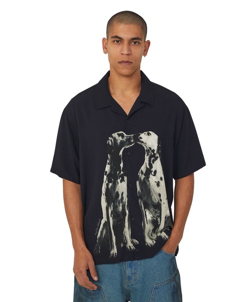 HUF(ハフ)の「DOGGED RESORT SS SHIRT(シャツ/ブラウス・メンズ・ブラック・S/M/L/XL)」の3枚目の写真