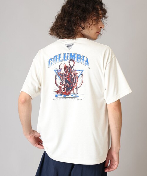 Columbia(コロンビア)の「UVカット Columbia/ バーンノベル グラフィック ショートスリーブTシャツ /コロンビア(Tシャツ/カットソー・メンズ・ブラック系その他/ホワイト系その他/ホワイト/ブラック・XL/L/M/S)」の2枚目の写真
