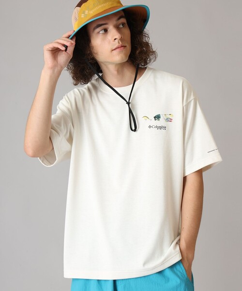 Columbia(コロンビア)の「UVカット Columbia/ バーンノベル グラフィック ショートスリーブTシャツ /コロンビア(Tシャツ/カットソー・メンズ・ブラック系その他/ホワイト系その他/ホワイト/ブラック・XL/L/M/S)」の1枚目の写真