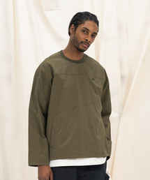 KALAPATTHAR（カラパタール）の「Nylon Woven String T-Shirts - KHAKI（Tシャツ/カットソー）」