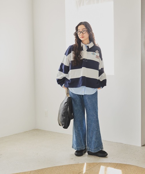 niko and...(ニコアンド)の「ケミカルポケットワイドパンツ(その他パンツ・レディース・インディゴブルー/ライトベージュ/ブラック・LARGE/MEDIUM)」の11枚目の写真