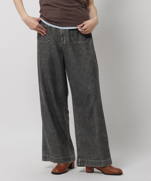 niko and...(ニコアンド)の「ケミカルポケットワイドパンツ(その他パンツ・レディース・インディゴブルー/ライトベージュ/ブラック・LARGE/MEDIUM)」の17枚目の写真