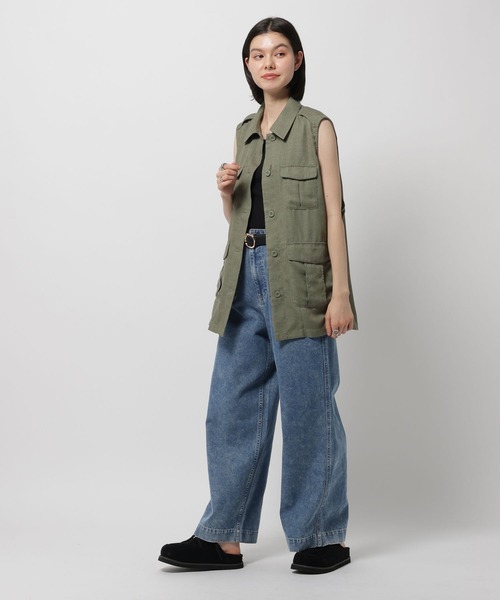 niko and...(ニコアンド)の「ケミカルポケットワイドパンツ(その他パンツ・レディース・インディゴブルー/ライトベージュ/ブラック・LARGE/MEDIUM)」の22枚目の写真