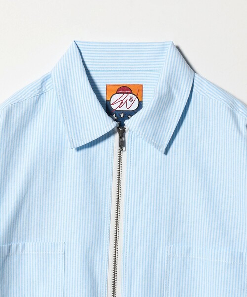 UNITED ARROWS & SONS(ユナイテッドアローズアンドサンズ)の「<SWJP> OXFORD ZIP SHIRT/シャツ(シャツ/ブラウス・メンズ・ケリーグリーン/ライトブルー・M/L)」の4枚目の写真