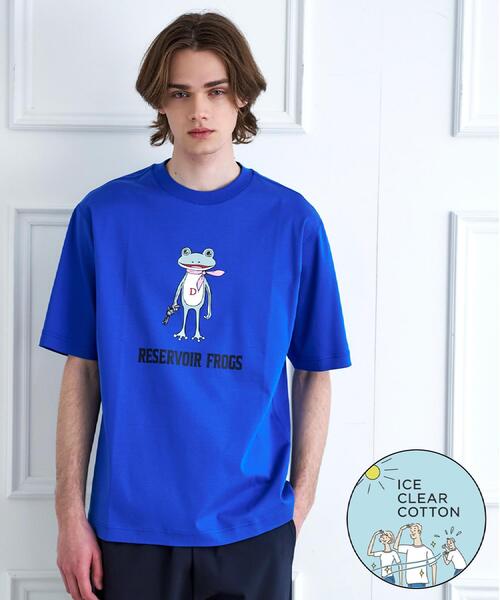 DRESSTERIOR(ドレステリア)の「【接触冷感/抗菌防臭/消臭】ICE CLEAR COTTON フロッグオーバーフィットTシャツ(Tシャツ/カットソー・メンズ・ブラック/ホワイト/ライトイエロー系/ブルー系その他・90/91/92/94)」の3枚目の写真