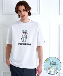 【接触冷感/抗菌防臭/消臭】ICE CLEAR COTTON フロッグオーバーフィットTシャツ