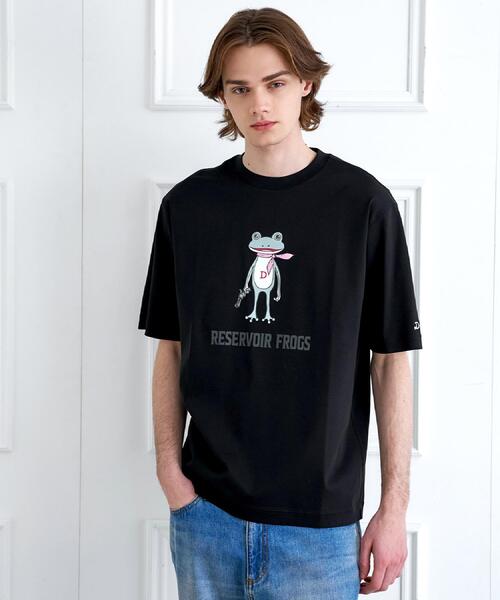 DRESSTERIOR(ドレステリア)の「【接触冷感/抗菌防臭/消臭】ICE CLEAR COTTON フロッグオーバーフィットTシャツ(Tシャツ/カットソー・メンズ・ブラック/ホワイト/ライトイエロー系/ブルー系その他・90/91/92/94)」の9枚目の写真