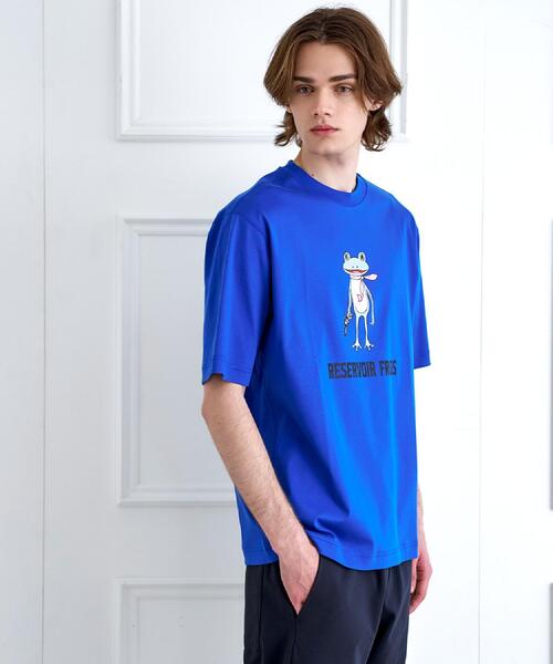 DRESSTERIOR(ドレステリア)の「【接触冷感/抗菌防臭/消臭】ICE CLEAR COTTON フロッグオーバーフィットTシャツ(Tシャツ/カットソー・メンズ・ブラック/ホワイト/ライトイエロー系/ブルー系その他・90/91/92/94)」の15枚目の写真