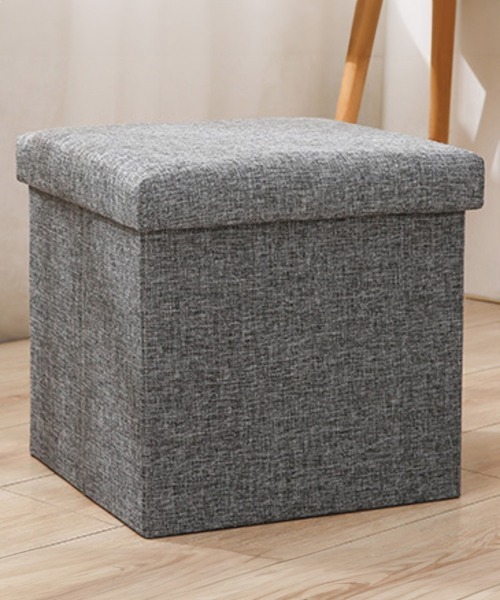 イスにもなる収納ボックス 30×30×30cm 折りたたみ mmsbox124g（家具