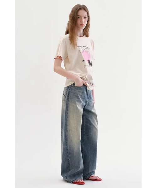 Fano Studios(ファノ ストゥディオズ)の「ダックスフンドモチーフ スカラップ風 プリントTシャツ FC26S086【Fano Studios】【2026SS】(Tシャツ/カットソー・レディース・アイボリー・S/M/L)」の13枚目の写真