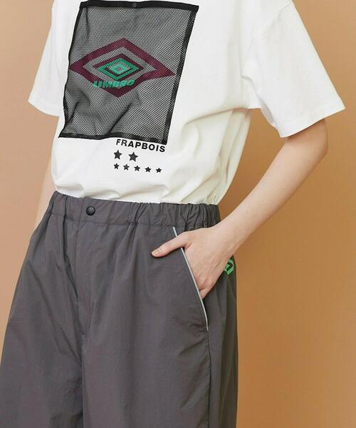 FRAPBOIS（フラボア）の「UMBRO TRACK-PANTS（その他パンツ・レディース・グレー/ブラック・1/2）」の7枚目の写真