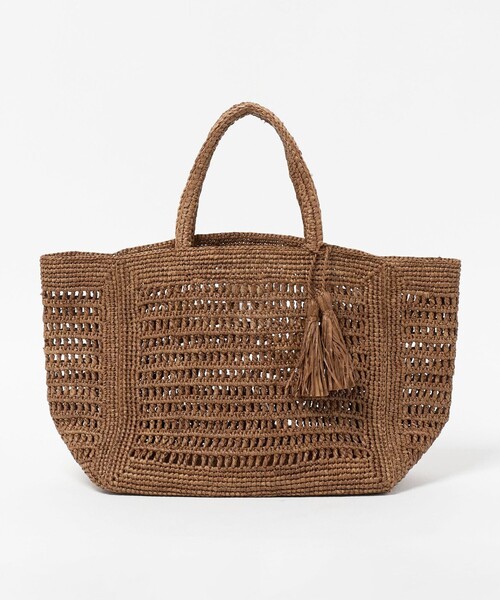 MAISON N.H PARIS(メゾンエヌアッシュパリ)の「<MAISON N.H PARIS>SUCRE RFA トートバッグ(かごバッグ・レディース・ブラウン系・FREE)」の1枚目の写真