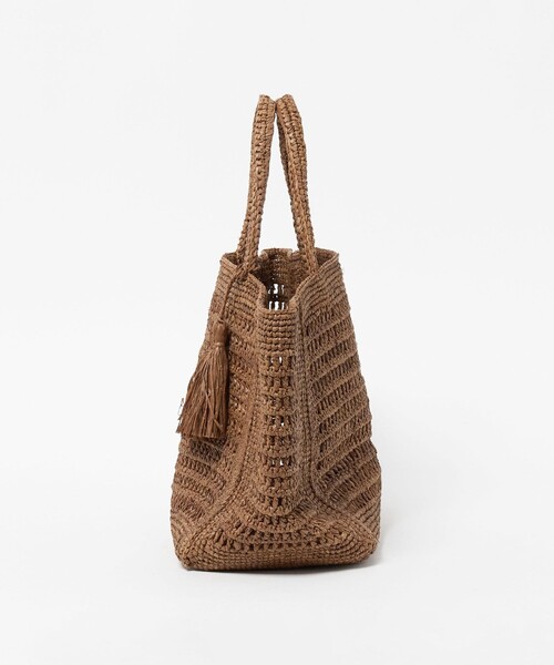 MAISON N.H PARIS(メゾンエヌアッシュパリ)の「<MAISON N.H PARIS>SUCRE RFA トートバッグ(かごバッグ・レディース・ブラウン系・FREE)」の2枚目の写真