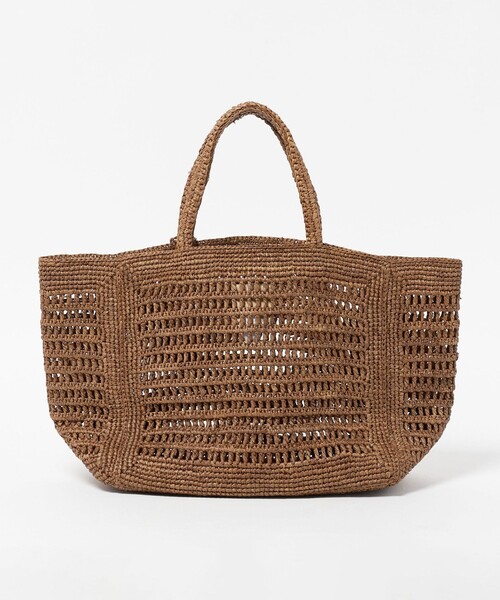 MAISON N.H PARIS(メゾンエヌアッシュパリ)の「<MAISON N.H PARIS>SUCRE RFA トートバッグ(かごバッグ・レディース・ブラウン系・FREE)」の3枚目の写真