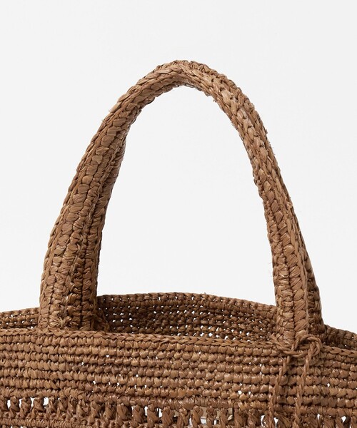 MAISON N.H PARIS(メゾンエヌアッシュパリ)の「<MAISON N.H PARIS>SUCRE RFA トートバッグ(かごバッグ・レディース・ブラウン系・FREE)」の5枚目の写真