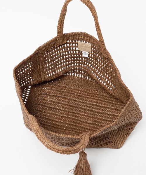MAISON N.H PARIS(メゾンエヌアッシュパリ)の「<MAISON N.H PARIS>SUCRE RFA トートバッグ(かごバッグ・レディース・ブラウン系・FREE)」の7枚目の写真