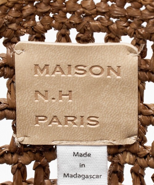 MAISON N.H PARIS(メゾンエヌアッシュパリ)の「<MAISON N.H PARIS>SUCRE RFA トートバッグ(かごバッグ・レディース・ブラウン系・FREE)」の8枚目の写真