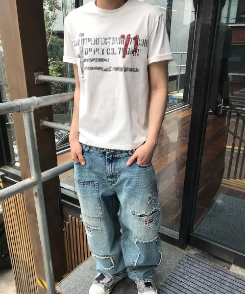 KICHUL(キチョル)の「71-Node T-shirt (White)(Tシャツ/カットソー・レディース・その他・LARGE/MEDIUM/SMALL)」の2枚目の写真