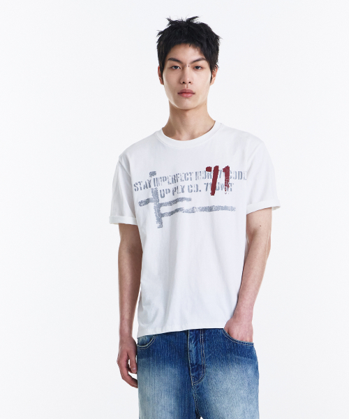 KICHUL(キチョル)の「71-Node T-shirt (White)(Tシャツ/カットソー・レディース・その他・LARGE/MEDIUM/SMALL)」の11枚目の写真