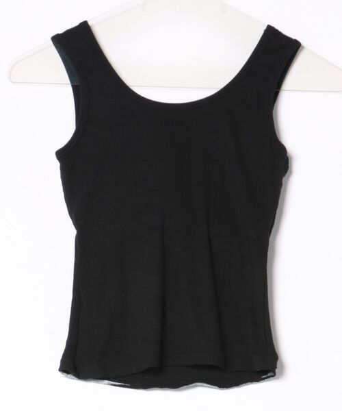 Revo.（レボ）の「トロンプルイユ プリント ブラトップ だまし絵 タンクトップ（タンクトップ・レディース・ブラック/ホワイト・FREE）」の3枚目の写真