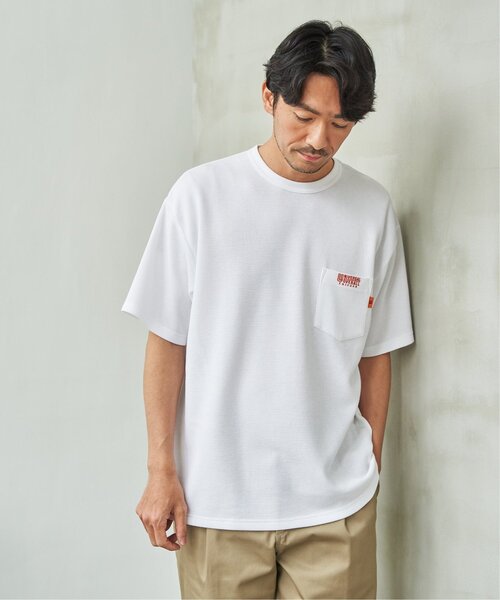 UNIVERSAL OVERALL(ユニバーサルオーバーオール)の「UNIVERSAL OVERALL ユニバーサルオーバーオール DAILYワンポイント刺繍Tシャツ(Tシャツ/カットソー・メンズ・アイボリー/ブラック/ホワイト・XL/L/M/S)」の11枚目の写真
