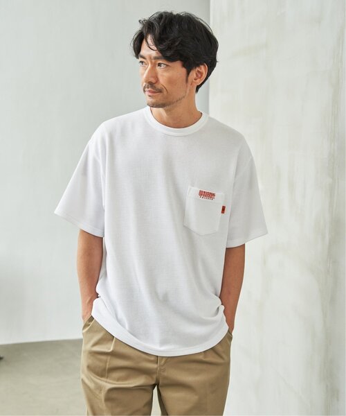 UNIVERSAL OVERALL(ユニバーサルオーバーオール)の「UNIVERSAL OVERALL ユニバーサルオーバーオール DAILYワンポイント刺繍Tシャツ(Tシャツ/カットソー・メンズ・アイボリー/ブラック/ホワイト・XL/L/M/S)」の12枚目の写真