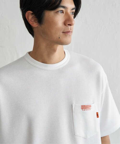 UNIVERSAL OVERALL(ユニバーサルオーバーオール)の「UNIVERSAL OVERALL ユニバーサルオーバーオール DAILYワンポイント刺繍Tシャツ(Tシャツ/カットソー・メンズ・アイボリー/ブラック/ホワイト・XL/L/M/S)」の18枚目の写真