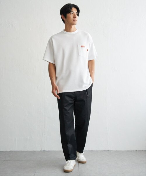 UNIVERSAL OVERALL(ユニバーサルオーバーオール)の「UNIVERSAL OVERALL ユニバーサルオーバーオール DAILYワンポイント刺繍Tシャツ(Tシャツ/カットソー・メンズ・アイボリー/ブラック/ホワイト・XL/L/M/S)」の21枚目の写真