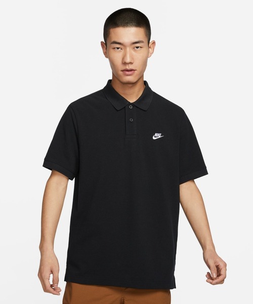 NIKE(ナイキ)の「ナイキ NIKE ナイキ クラブ ピケ S/S ポロ(ポロシャツ・メンズ・ホワイト/ネイビー/ブラック・S/M/L/LL/3L)」の3枚目の写真