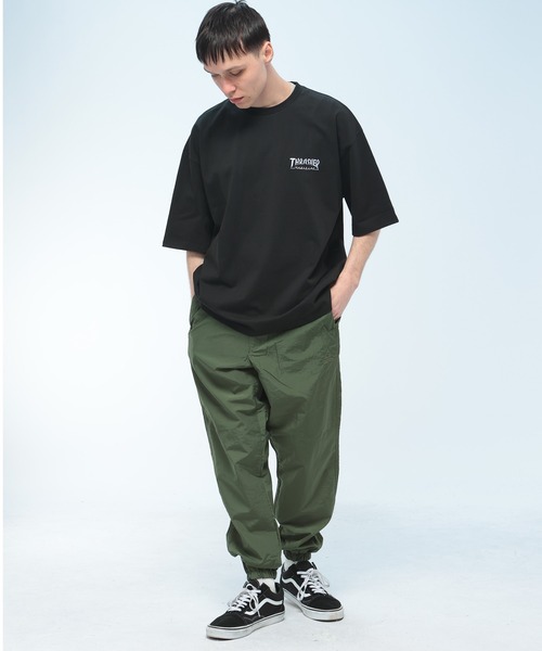 THRASHER（スラッシャー）の「THRASHER (スラッシャー) バックプリント Tシャツ 半袖 Tour Logo ビッグシルエット オーバーサイズ ロゴ刺繍 綿100％ メンズ レディース（Tシャツ/カットソー・メンズ・ブラック/ブルー/ホワイト/グリーン・M/L/LL）」の10枚目の写真