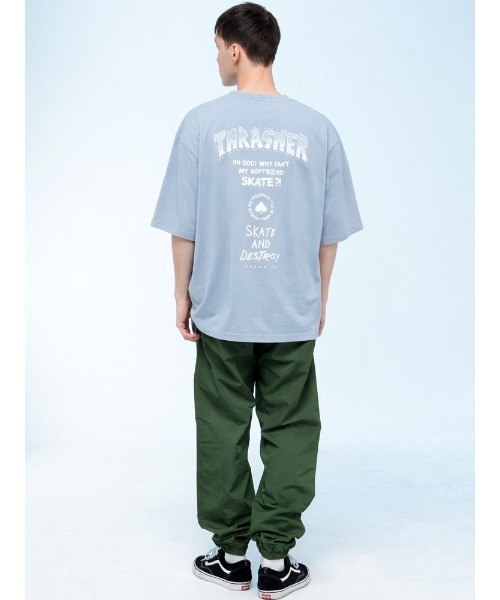 THRASHER（スラッシャー）の「THRASHER (スラッシャー) バックプリント Tシャツ 半袖 Tour Logo ビッグシルエット オーバーサイズ ロゴ刺繍 綿100％ メンズ レディース（Tシャツ/カットソー・メンズ・ブラック/ブルー/ホワイト/グリーン・M/L/LL）」の18枚目の写真